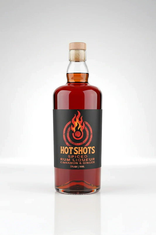 Hot Shots Spiced Rum Liqueur – 700ml Cinnamon & Ginger