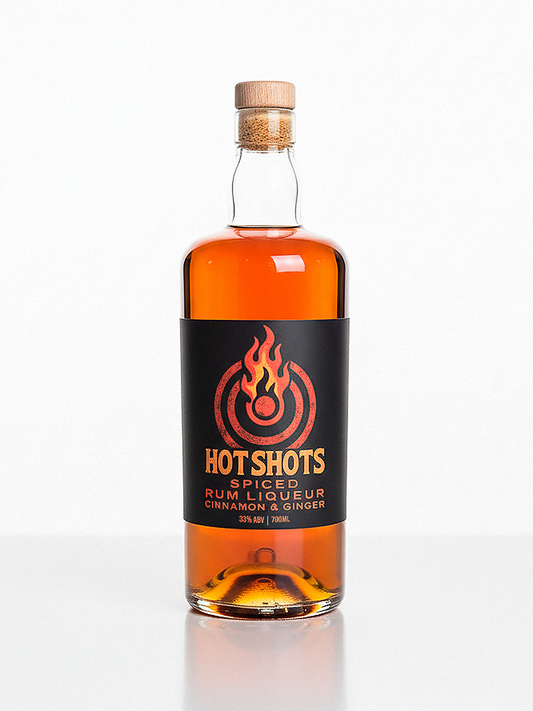 Hot Shots Spiced Rum Liqueur – 700ml Cinnamon & Ginger