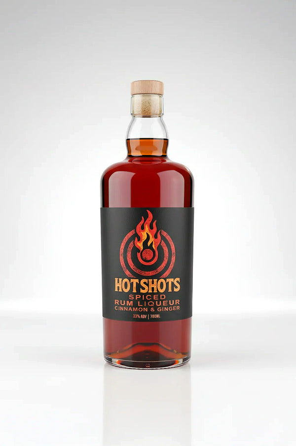 Hot Shots Spiced Rum Liqueur – 700ml Cinnamon & Ginger