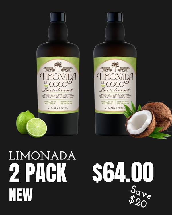 Limonada - Lime in de Coconut 2 pack- Cane Liqueur – 2 x 700ml