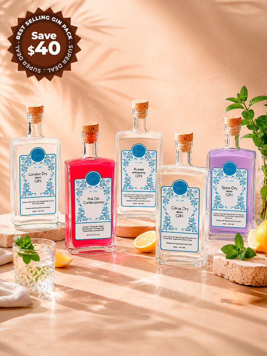 Best Sellers Craft Gin Pack 5 x 500ml = 2.5 Litres at 40% ABV