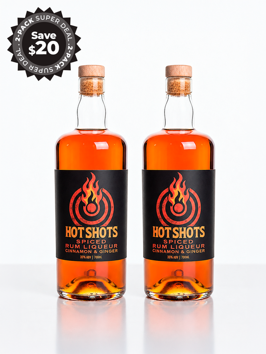 Hot Shots Rum Liqueur  2 pack – 2 x 700ml